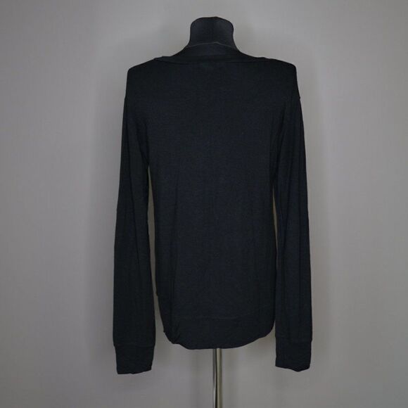 LNA Revolve Black Long Sleeve Cut Out Top Sz S - Picture 3 of 5